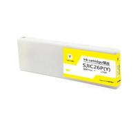 MTGUIWF Cartouche d'encre 300ML, Pigment Quatre Couleurs, Compatible avec TM-C7500 C7500 SJIC26P(1PC Yellow)