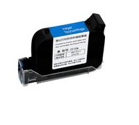 MTGUIWF Cartouche d'encre à solvant écologique Compatible avec imprimante Portable JS10M, 600DPI, Encre colorée à séchage Rapide, Hauteur d'impression 12.7mm, Compatible(1 Blue Ink)