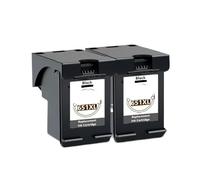 MTGUIWF Cartouche d'encre de Remplacement Compatible avec Deskjet Ink Advantage 5575 5645 OfficeJet 202 202c 252 252c, Compatible avec 651XL HP651(2 Black)