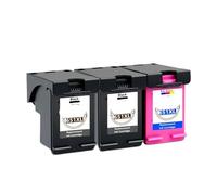 MTGUIWF Cartouche d'encre de Remplacement Compatible avec Deskjet Ink Advantage 5575 5645 OfficeJet 202 202c 252 252c, Compatible avec 651XL HP651(1 Set and 1 Black)