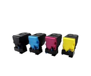 MTGUIWF Cartouches de Toner compatibles Compatible avec Aculaser C300 C300dn, 4 pièces, modèles C13S050747 C13S050748 C13S050749 C13S050750(1Pc Black)
