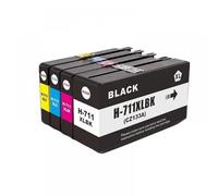 MTGUIWF REFUSIBE CONTRAINE C1Q10 Compatible avec 711 Cade IMPRESTH Compatible avec Design Jet T120 T125 T130 T520 T525 T530 Imprimantes(711XL Ink Cartridge)