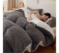 MTHGH Couette Hiver 220x240 TrèS Chaude Couette Polaire Biface Couette Epaisse Moelleuse éDredon Edredon Gonflant Couette Épaissie(06,220x240cm/5kg)