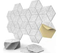 MTHGH Panneau Acoustique 12 Pièces Autocollants,Panneaux Muraux 3D,Panneau Mural Decoratif Adhesif,Wall Panel,Stickers Muraux en Feutre,30x26cm(*14)