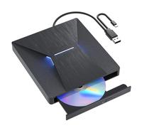 MthsTec Graveur DVD Blu-Ray USB 3.0 et Type-C 3D 4K Slim Optique Bluray CD Drive Compatible avec Windows XP/7/8/10, MacOS, Linux pour MacBook, Ordinateur Portable, Ordinateur de Bureau