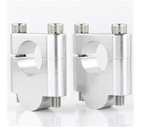 Mthxzy 28mm 1 1/8 "support de rehausseur guidon pinces rehausseurs barre graisse CNC en aluminium, for BMW, S1000R R NineT F800GS F800GSA NINE T Pince de rehausse de guidon de moto(Silver Riser 30mm)