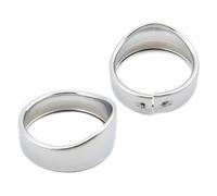Mthxzy 4.5" Motorcycle Headlight Trim Ring Passing Lights Fog Light