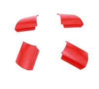 Mthxzy Autocollant de garniture panneau volant voiture intérieur ABS, for Ford, for Focus 2 MK2 2005-2011, accessoires d'autocollants style Autocollant pour garniture de roue d'habitacle de(ABS RED)