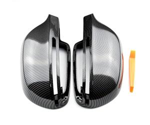 Mthxzy Car Door Side Mirrors Caps Rearview Mirror Cover Replacement | for , A4 A5 B8 A3 8P A6 C6 Q3