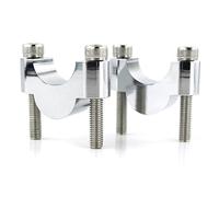 Mthxzy For Husaberg, for FS450E FS570 FS650C FS650E FX450 TE125 TE250 TE300 28 mm 1 1/8" Moto CNC Billet Guidon Fat Bar Mount Risers Pince de rehausse de guidon de moto(Chrome Riser 20mm)