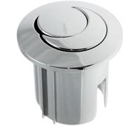 Mthxzy Roca Style AH0001800R Bouton-poussoir chromé double chasse, pour tiges filetées, corps court D2D Bouton poussoir du réservoir d'eau