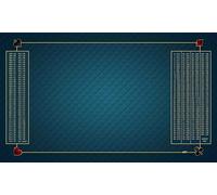 MTJ® Tapis de belote Prestige Classic (Bleu, 100x60 cm) - Jersey néoprène - Fabriqué en France