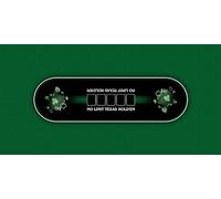 MTJ® Tapis de Poker Texas Holdem Prestige -Surface en Jersey - Antidérapant - Fabriqué en France (Vert, Rectangle Place Libre 180x90 cm)