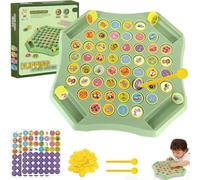 Mtjbfv Flip Chess Memory,Animal Flipschess Memory Game,Flip and Match Game,Jeux De Memoire Enfant,2 À 4 Joueurs, Jeu D'échecs,Jeu De Société Familial, Jouet Éducatif(B)