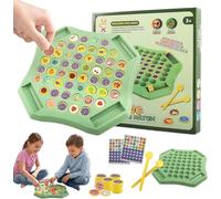 Mtjbfv Flip Chess Memory,Animal Flipschess Memory Game,Flip and Match Game,Jeux De Memoire Enfant,2 À 4 Joueurs, Jeu D'échecs,Jeu De Société Familial, Jouet Éducatif(A)