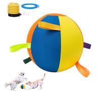 Mtjbfv The Mellow Dog Calming Jumbo Ball for Dogs,10/18/22" Calming Jumbo Ball for Dogs,Balls That Moves by Itself Dog,Interactive Game Exercise Dog Toy,with Inflatable Device(L)
