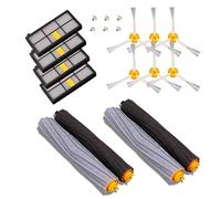 MTKD® Kit de recharges pour Roomba série 800 et série 900 - Kit de 14 pièces Accessoires (Brosses Latérale, filtres, Brosse de Cerda) pour aspirateur Robot.
