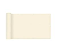 MTKSFDC Brise Vue Voile de clôture imperméable, Balustrade de Balcon, écran de confidentialité, imperméable, Anti-UV, Tissu Pare-Vent de terrasse, Tissu d'ombrage Pare-Soleil(Milky White - 50CM,1x8m)