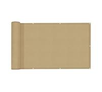 MTKSFDC Brise Vue Voile de clôture imperméable, Balustrade de Balcon, écran de confidentialité, imperméable, Anti-UV, Tissu Pare-Vent de terrasse, Tissu d'ombrage Pare-Soleil(Coffee - 50CM,0.6x8m)