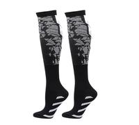 MTKSFDC Chaussette De Contention Homme Lot de 2 Paires de Chaussettes de Compression 20-30 mmHg for Homme et Femme, Chaussettes de Sport for Marathon, Cyclisme, Football, Varices(Light Gray,L-XL)