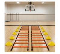 MTKSFDC echelle de Rythme Kit de Formation sur échelle d'agilité | Sac de transport portable à cône de disque pliable for les athlètes, le terrain et la salle de sport