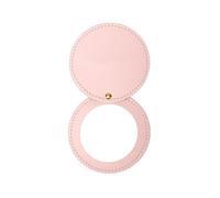 MTKSFDC Miroir De Poche 3pcs Round Leather Rotating Mirror Mini 360 Degree Rotation Round Beauty Mirror No Deformation Folding Pocket(Color-02)