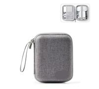 MTKSFDC Pochette Rangement Cable Sac d'accessoires électroniques, Organisateur de Voyage, Organisateur d'accessoires électroniques, Portable, étanche, Stockage à Double Couche(Grey)