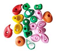 MTKSFDC Prise Escalade Lot de 19 Prises d'escalade for Mur d'escalade, Jouets for Aire de Jeux, kit de Prise for Les Mains et Les Pieds, Jeu d'extérieur