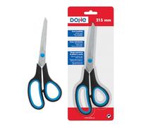 MTL - Ciseaux plastique et caoutchouc. 21 cm Noir/Bleu