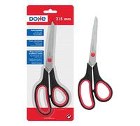 MTL - Ciseaux plastique et caoutchouc. 21 cm Noir/Rouge