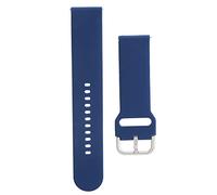 Mtlavish Bracelet de montre en silicone souple avec boucle en argent pour une usure et un mouvement personnalisés, remplacement idéal pour Color Watch et Gamin vivoactive 4 Bleu clair 22 mm