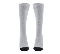 Mtlavishness 1 Paire de Chaussettes chauffantes électriques Rechargeables lavables avec contrôle de température à 3 Vitesses Chaussettes de Chasse chauffantes imperméables pour Le (Grise)