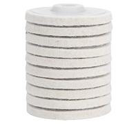 Mtlavishness 10 pièces meuleuse d'angle en laine grossière disques de polissage kit de tampons de roue de polissage pour bijoux en métal verre bois plastique avec matériau souple (feines Haar)