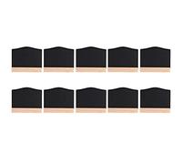 Mtlavishness 10pcs Set Christmas Affichage décoratif Ornement réutilisable Double côté avec des stands mobiles et du bois sûr pour la fête d'anniversaire de mariage à la maison