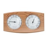 Mtlavishness 2 In 1 Wood Hygrometer For Sauna Room And Steam Room Temperature And Humidity Monitoring With Dual Dial Design Cedar Wood Construction