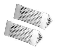 Mtlavishness 2 Pack 6 pouces en acier inoxydable BBQ Smoker Tube Hexagonal Générateur avec conception de maille pour les grilles portables à charbon de bois électrique ajoute une (Triangulaire)