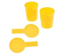 Mtlavishness 2 pièces Apiculture Miel entrée Abreuvoir Abeille mangeoire Bouteille Ensemble Bol Outil fabriqué à partir de Plastique Non Toxique de première qualité pour Une