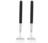 Mtlavishness 2 pièces LAN-5101 râteau à gratter rétractable en acier inoxydable gratter le dos ne demandez pas d'aide