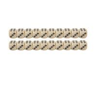 Mtlavishness 20 pièces dés à Six Faces 16 mm Points de Cercle de Grain de Perle Blanche Conception de Point de Cercle Unique Points lisibles clairs Taille Portable pour Les Jeux