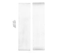Mtlavishness 2pcs 304 Plaques de porte en acier inoxydable idéales pour protéger les portes intérieures et extérieures qui se grattent et portent ces plaques de porte en acier