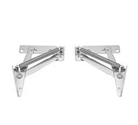 Mtlavishness 2pcs Set Steel Up Up Spring charnières de haute qualité Abrasion de haute qualité Félicitation forte et durable pour le placard armoire Armoire de porte argentée