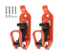 Mtlavishness 2pcs Support de Pelle à Toit en Service Lourd avec 62 LB Capacité de Chargement en métal Kit de Porte-Pince en Caoutchouc pour camions Bateau et véhicules Hors Route (Orange)