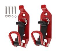 Mtlavishness 2pcs Support de Pelle à Toit en Service Lourd avec 62 LB Capacité de Chargement en métal Kit de Porte-Pince en Caoutchouc pour camions Bateau et véhicules Hors Route (Rouge)
