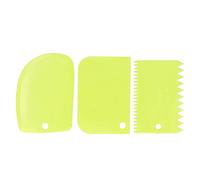 Mtlavishness 3 pièces ensemble grattoir à crème à gâteau -pâte Kit d'outils de cuisson pour un glaçage lisse et une préparation facile des aliments rose (Verte)