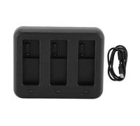 Mtlavishness 3 Port caméra de caméra Batterie Charge de Chargement Professionnel du Chargeur de Batterie à Triple Canal Efficace pour l'action 4 pour l'action 3 caméra