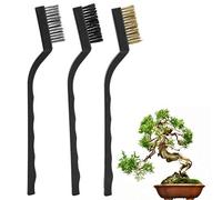 Mtlavishness 3pcs Fil BRH Set avec poignée en Plastique Ergonomique pour Le bonsaï Tree Burr Garden Tool Steel 17 cm Longueur