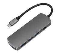 Mtlavishness 8 en 1 Station d'amarrage typique multifonctionnelle à HDMI Hub avec PD Charge Light Connectez Plusieurs appareils pour Le Bureau Mobile et Le Grand écran Aluminium