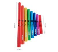 Mtlavishness 8pcs Ensemble de Tubes de Son Musical coloré avec 8 Tons Instrument de Percussion idéale pour Les Cadeaux d'anniversaire Performance Collective à Domicile et Plus en (Without Rope)