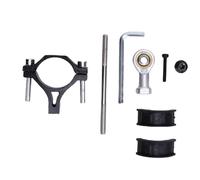 Mtlavishness Accessoires de modèle de voiture RC crochet de remorquage de remorque de camping-car de deuxième génération TL4 Big Iron Bull h8h Big Lion voiture d'escalade crochet (Noire)