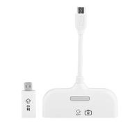 Mtlavishness Adaptateur 5 en 1 Micro USB vers HDMI HDTV Lecteur de carte OTG pour Android Transfert quoi que ce soit à un écran HD 1080p Connectez téléphone ou tablette à HDMI Compatible écran HD